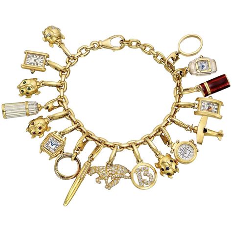 vintage cartier charm bracelet